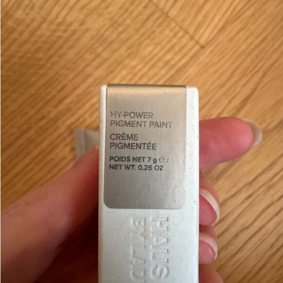 Haus Labs  Lady GaGa - Hy Power Eye Cheek & Lip Pigment Paint in Silver Shimmer - Picture 3 of 3